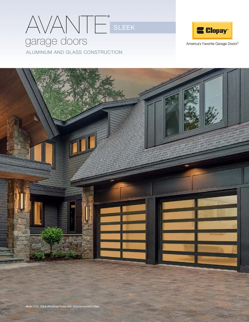 Avante Sleek brochure cover
