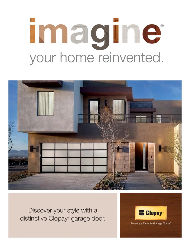 The Imagine flipbook brochure cover