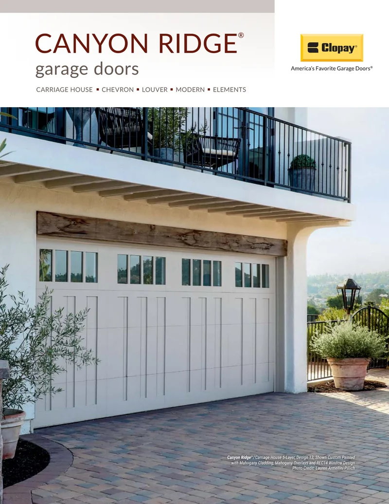 Canyon Ridge Collection brochure cover