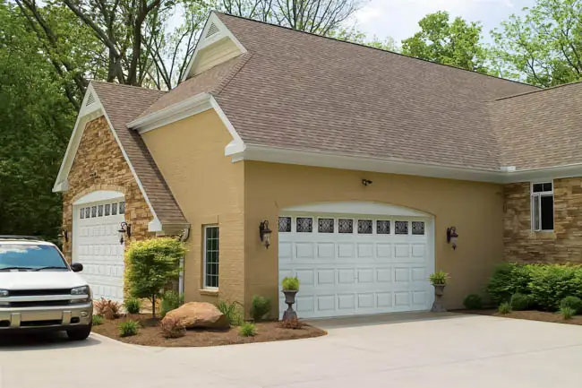 Classic panel premium garage door by Clopay