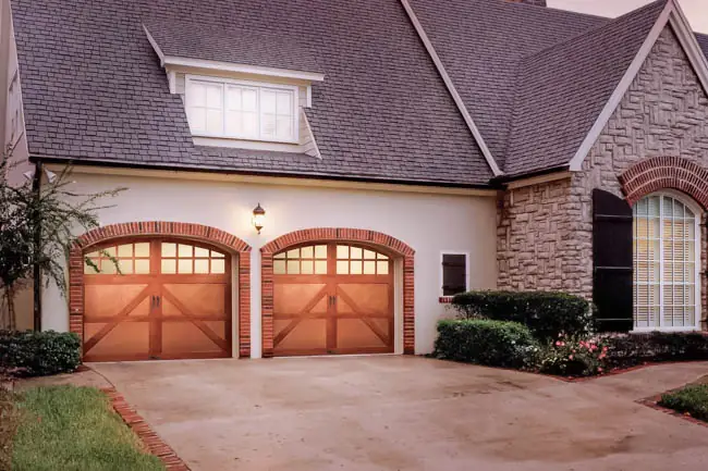 Carriage style non-insulated garage door by Clopay