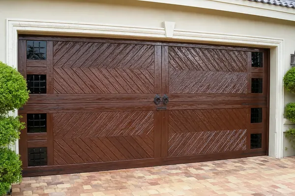 A garage door shouldn't just be an afterthought - it's an integral part of a home's architectural appeal. Custom wood doors come in a variet